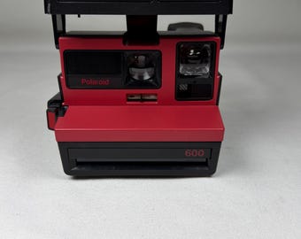 Vintage Polaroid Cam 600 Instant Camera | Tested Working Red Retro Film Included