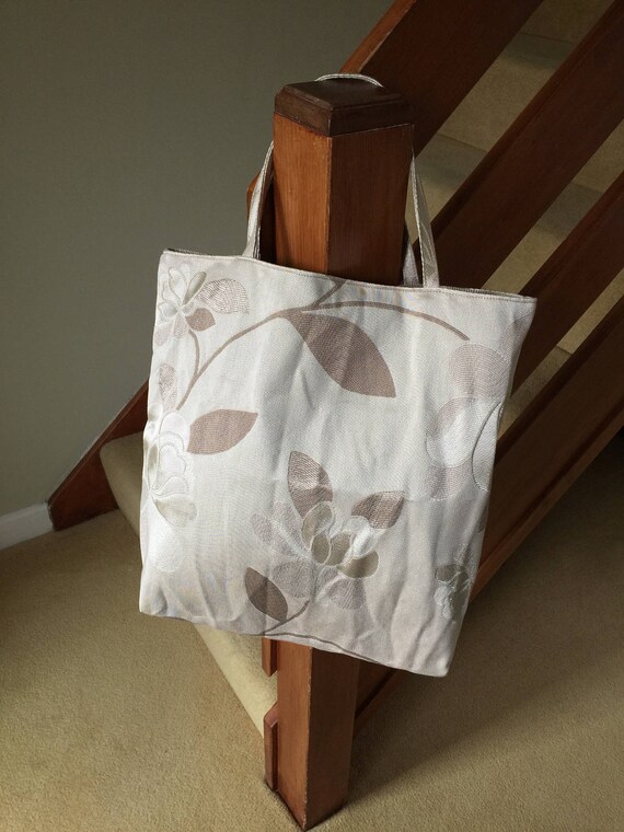 neutral tote bag