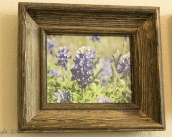 16 5/8" x 19 5/8" Rustic Barn Wood Deep Frame for 11" x 14" Prints - Medium Brown Visible Grain Knots Splinters