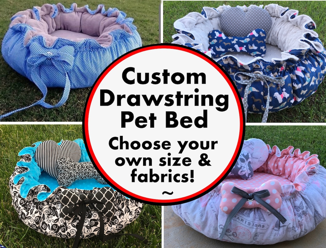 Design Your Own Drawstring Dog or Cat Bed - Etsy