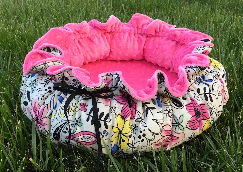 Drawstringstyle Dog Bed With Memory Foam Cushion and Etsy