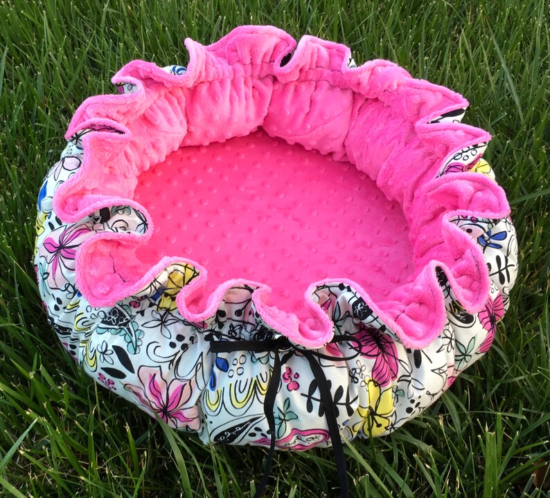 Drawstringstyle Dog Bed With Memory Foam Cushion and Etsy