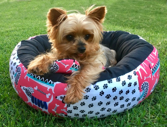memory foam donut dog bed