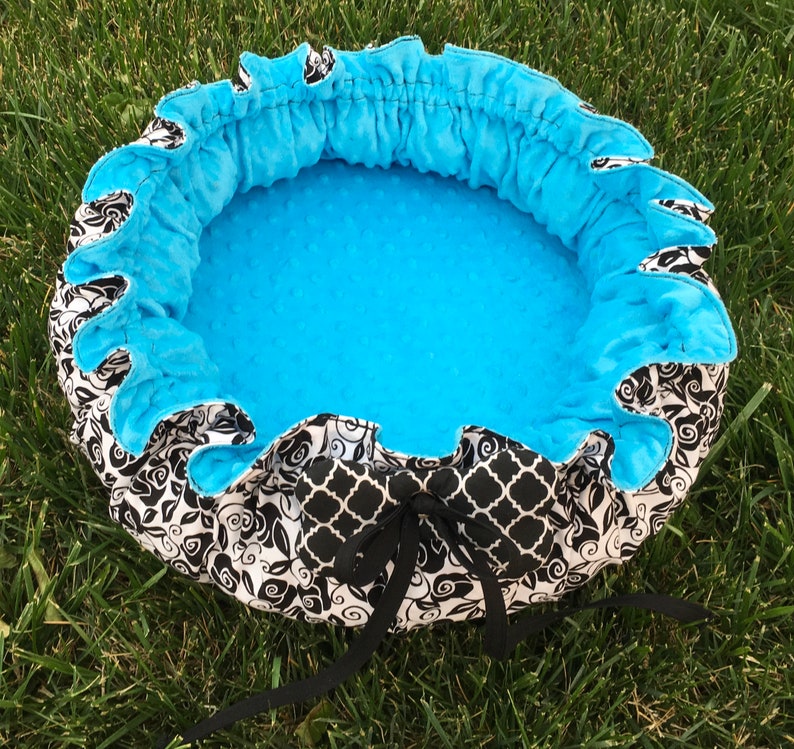 Drawstringstyle Dog Bed With Memory Foam Cushion and Etsy