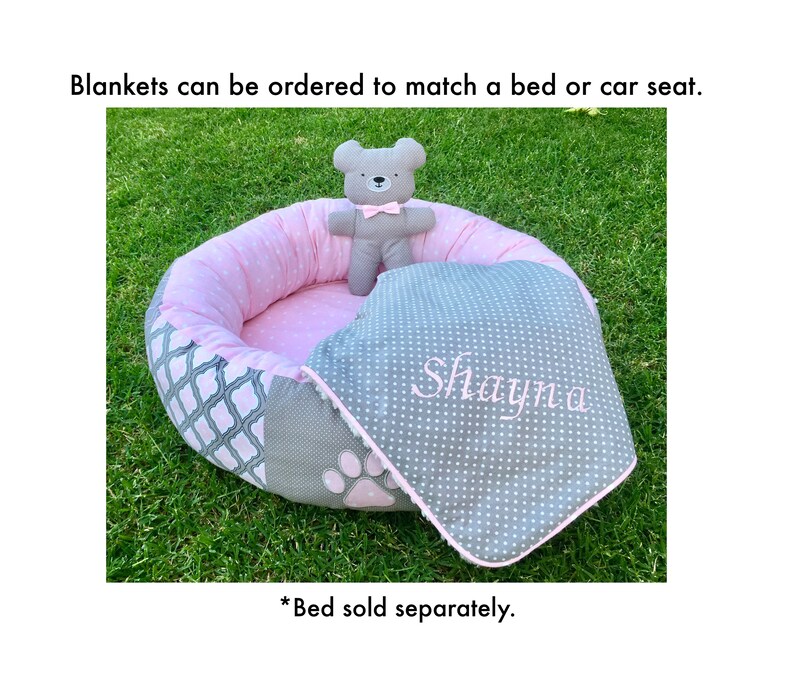 monogrammed dog blankets