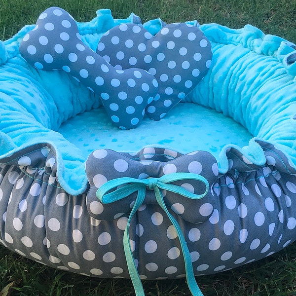 Round Dog Bed Etsy