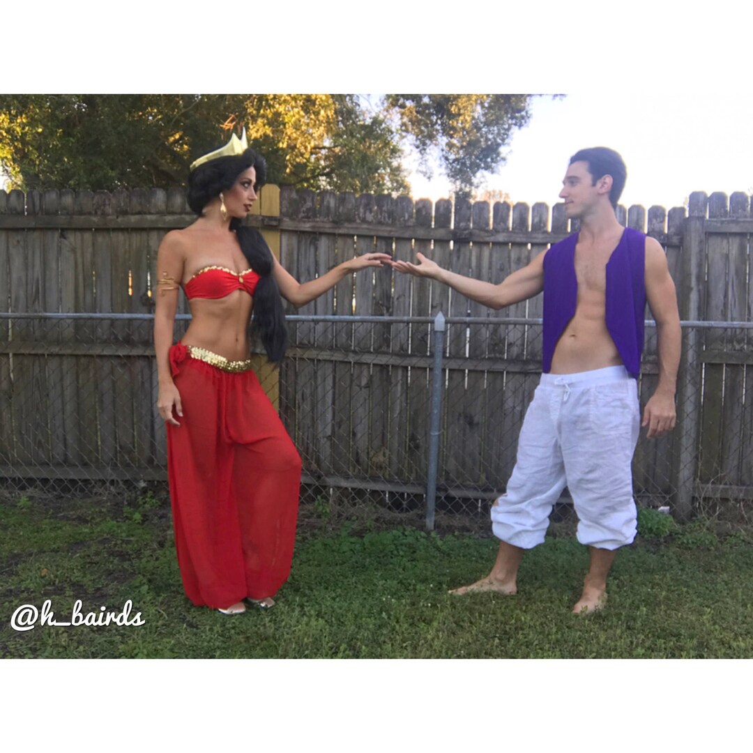 Princess Jasmine Red Slave Costume Etsy