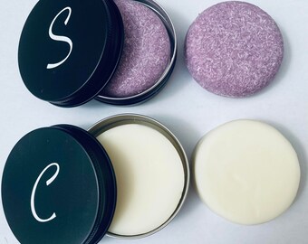 Set de champú y acondicionador en barra, paquete para el cuidado del cabello, sin SLS