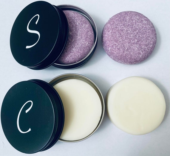 Shampoo and Conditioner Bar Set, Hair Care Bundle, SLS Free