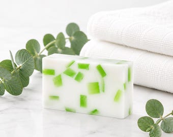 Sapone artigianale all'Aloe Vera / Vegano, senza profumo, detergente per pelli sensibili