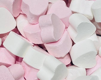 50 x Pink & White Bath Hearts, Build Your Own Baby Shower Favours, SAME DAY DISPATCH, Bath Hearts, Girls Birthday Party Bags