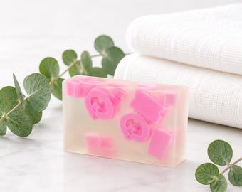 Sapone al gusto di zucchero filato / Profumo vegano di vaniglia e marshmallow, senza SLS, confezione regalo senza plastica
