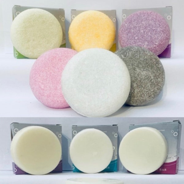 Shampoo & Conditioner Bar Duo, Free UK Delivery, 6 Hair Types, Environmentally Friendly, Zero Waste Beauty, All Hair Types, Vegan Friendly