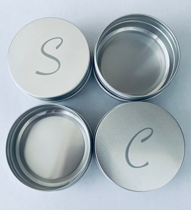 Labelled Shampoo Bar Tins, Silver or Black Tins, Soap Storage Tin, Travel Tin, Aluminium Tin Storage, Eco Friendly, Environmentally Friendly image 2