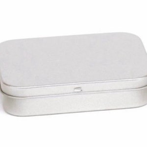 Medium Deep Storage Tin, Travel Tin, Soap Tin, Cotton Buds Tin, Plastic Free, Tobacco Tin, Storage Tin, Reduce Waste, Aluminium Tin image 1