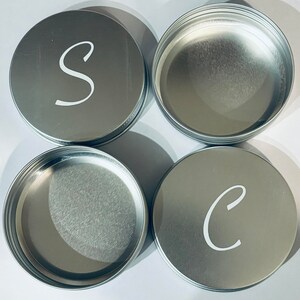 Labelled Shampoo Bar Tins, Silver or Black Tins, Soap Storage Tin, Travel Tin, Aluminium Tin Storage, Eco Friendly, Environmentally Friendly image 4