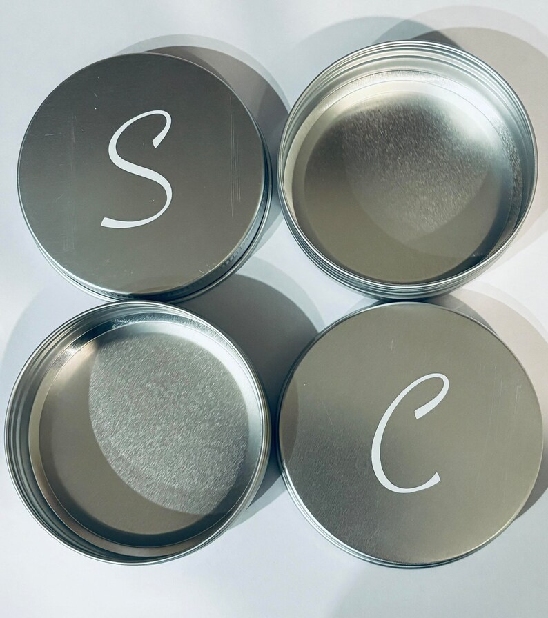 Labelled Shampoo Bar Tins, Silver or Black Tins, Soap Storage Tin, Travel Tin, Aluminium Tin Storage, Eco Friendly, Environmentally Friendly image 4