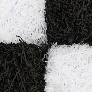 Carta velina triturata bianca o nera, riempimento di scatole, riempimento di cesti, riempimento di confezioni regalo, senza acidi, carta triturata bianca come la neve, riempimento nero