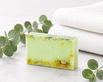 Sapone all'albero del tè e limone / Sapone vegano artigianale / Sapone per il viso / Senza SLS / Senza parabeni