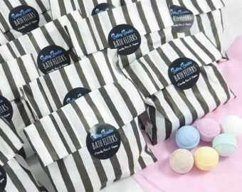 Bolsas de baño efervescentes hechas a mano: regalos para fiestas y baby showers