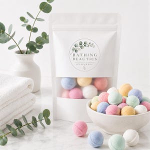 Mini Bath Bombs | Vegan Bath Fizzers | Various Quantities  | Mixed Scents | Party Favours | Baby Shower