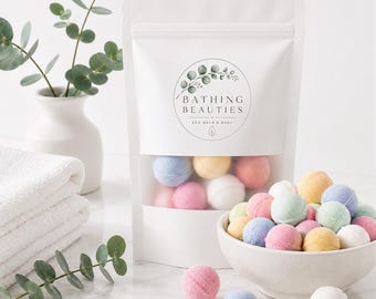 Mini bombas de baño / Bombas de baño efervescentes veganas / Varias cantidades / Aromas variados / Recuerdos para fiestas / Baby Shower