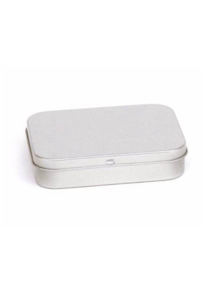Platinum or White Rectangle Hinged Tin Collection