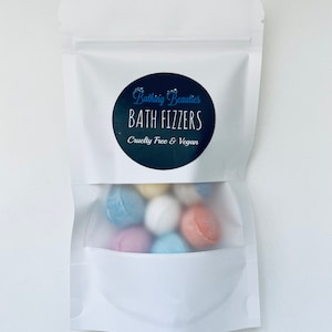 Mini Bath Bombs: Mixed Scent Bath Fizzers in Resealable Pouch