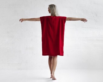 seaside tones linen dress