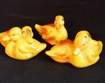 Goebel Duck Figurines 1970 Set of Three