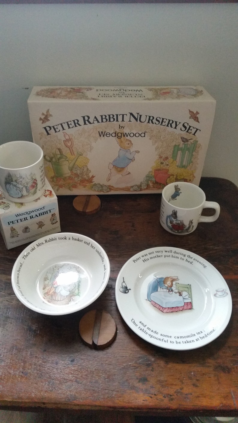 Wedgwood Peter Rabbit Nursery Set 4 Piece Set