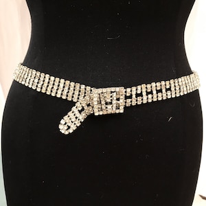 Rhinestone buckle belt image 1