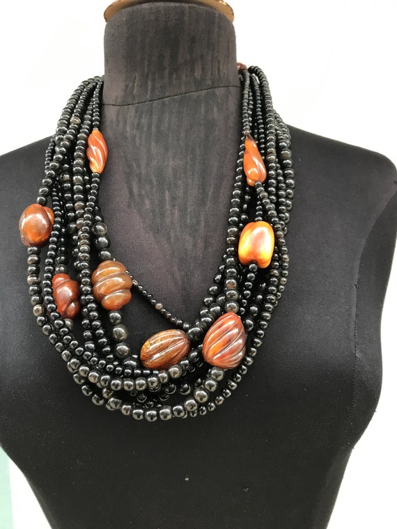 Bakelite layered necklace