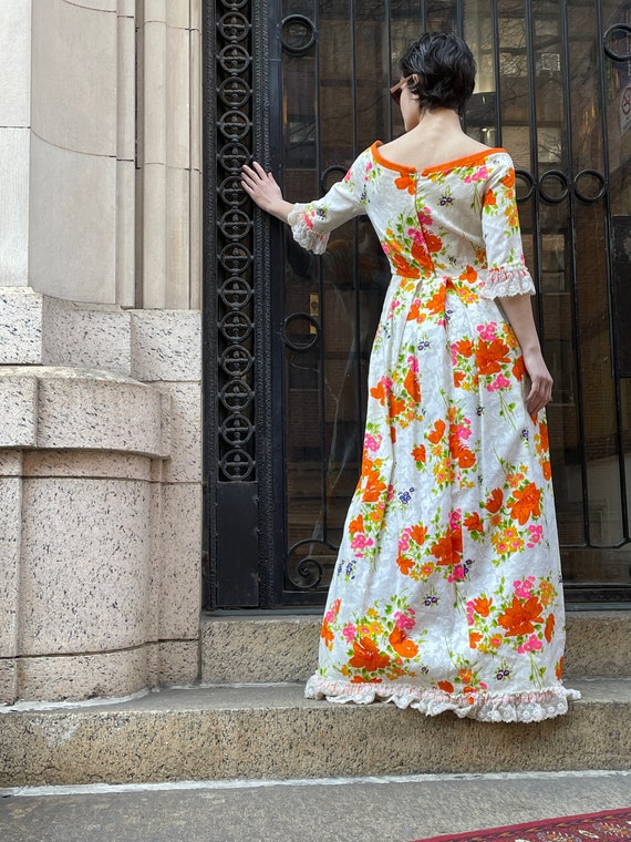 70's maxi dress with long sleeve, dress by Tina L… - image 2