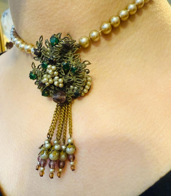 30s Miriam Haskell choker, featuring a single str… - image 4