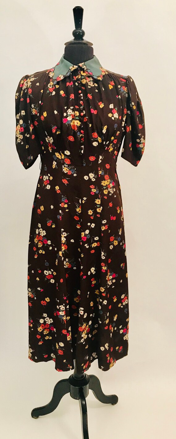 40's rayon dress