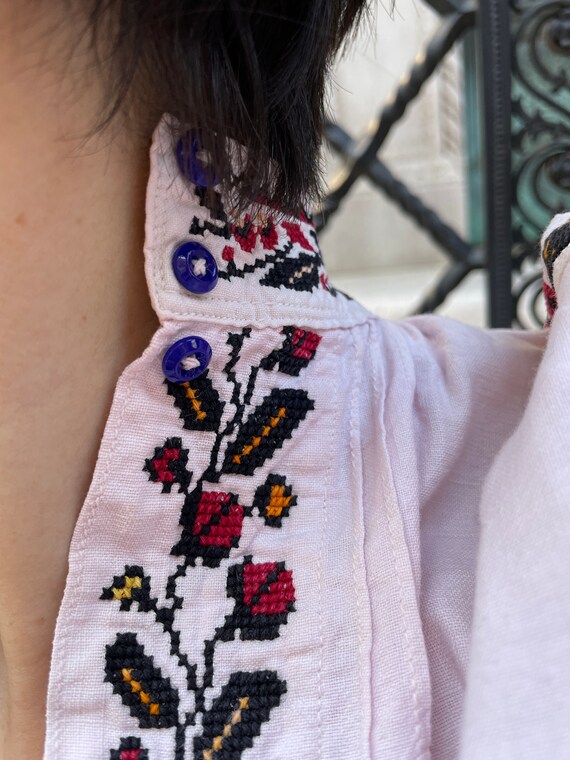 Blusa campesina bordada búlgara del 20 de - Etsy España