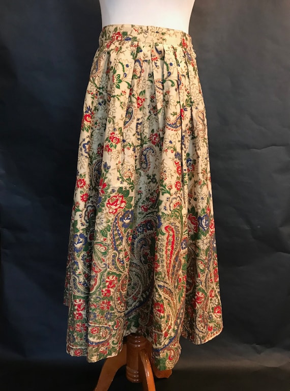 50s Hand-Painted Circle Skirt