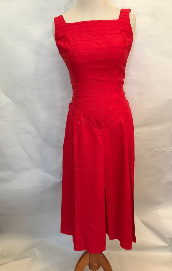50's Red Dress and Bolero