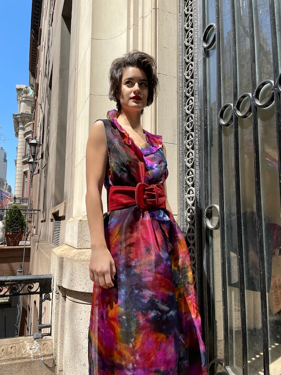 tie dye organza dress Leanne Marshall