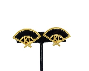 Vintage Karl Lagerfeld Logo Earrings