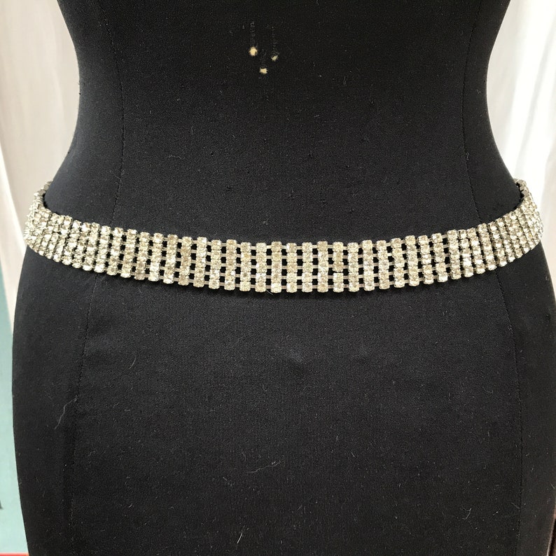 Rhinestone buckle belt
