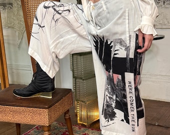 2000 Yohji Yamamoto printed pants.