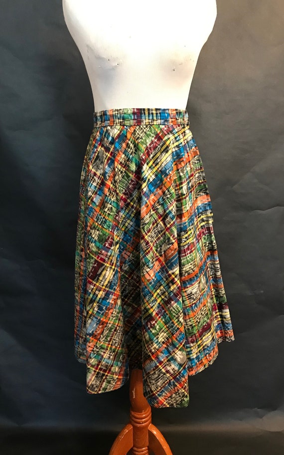 50s Cotton Patterned Circle Skirt
