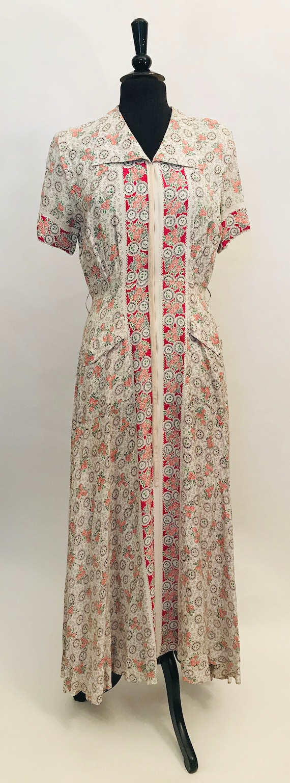 40's rayon dress