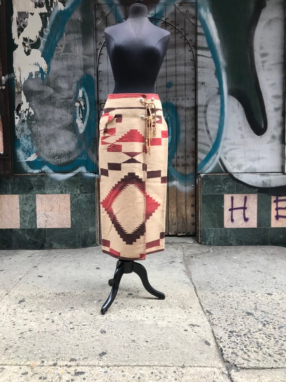 90's Ralph Lauren South Western skirt