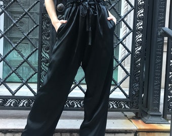 Sonia Rykiel Lingerie black 100% silk pants