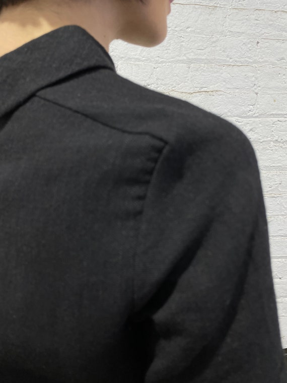Marni 2000 black tunic/mini dress,  pointed colla… - image 7