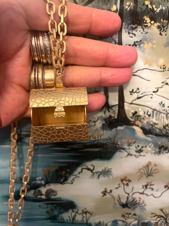 50s Miriam Haskell Multi-chain long Necklace. Gra… - image 7