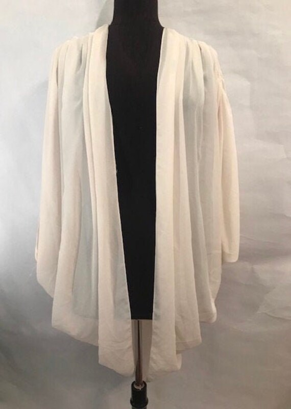 80’s White Cocoon Coat